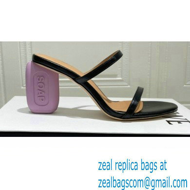 Loewe Heel 6cm Soap Sandals Black 2022