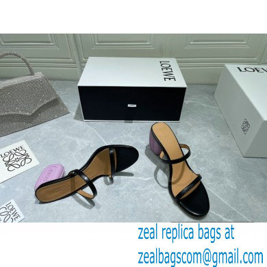 Loewe Heel 6cm Soap Sandals Black 2022