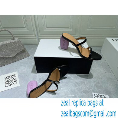 Loewe Heel 6cm Soap Sandals Black 2022 - Click Image to Close