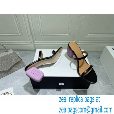 Loewe Heel 6cm Soap Sandals Black 2022 - Click Image to Close