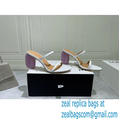 Loewe Heel 6cm Soap Sandals White 2022