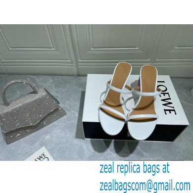 Loewe Heel 6cm Soap Sandals White 2022 - Click Image to Close