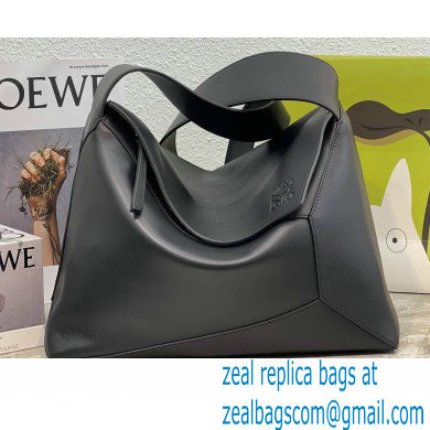 Loewe Large Puzzle Hobo bag in nappa calfskin Black 2022