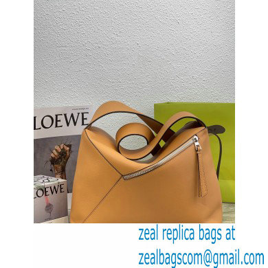 Loewe Large Puzzle Hobo bag in nappa calfskin Brown 2022 - Click Image to Close