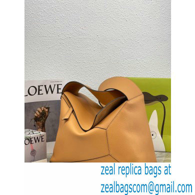 Loewe Large Puzzle Hobo bag in nappa calfskin Brown 2022 - Click Image to Close