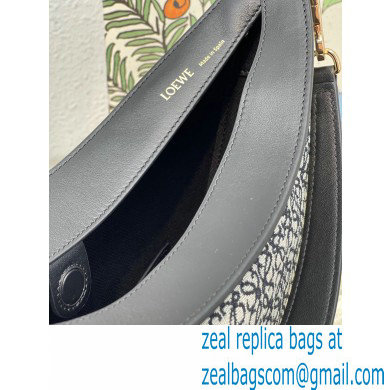 Loewe Luna bag in Anagram jacquard and classic calfskin Black 2022