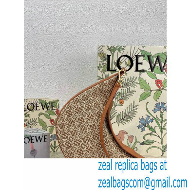 Loewe Luna bag in Anagram jacquard and classic calfskin Brown 2022