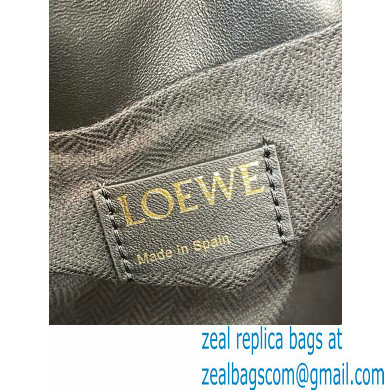 Loewe Medium Flamenco Clutch Bag in Anagram jacquard and calfskin Black 2022
