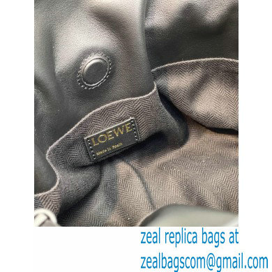 Loewe Mini Flamenco Clutch Bag in Anagram jacquard and calfskin Black 2022