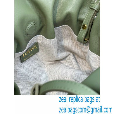 Loewe Mini Flamenco Clutch Bag in Anagram jacquard and calfskin Green 2022