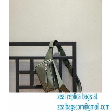 Loewe Mini Puzzle bumbag in classic calfskin Green 2022