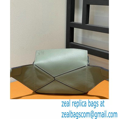 Loewe Mini Puzzle bumbag in classic calfskin Green 2022