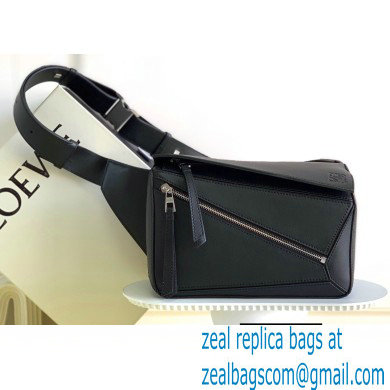 Loewe Small Puzzle Bumbag in classic calfskin Black 2022 - Click Image to Close