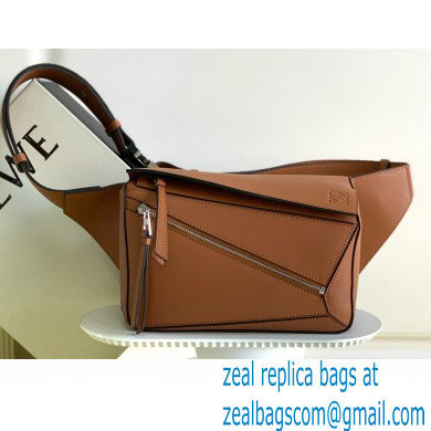 Loewe Small Puzzle Bumbag in classic calfskin Brown 2022