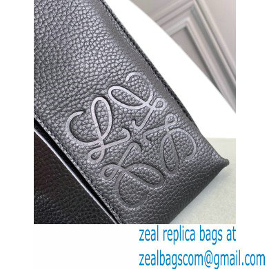 Loewe Vertical T Pocket Bag in grained calfskin Black 2022 - Click Image to Close