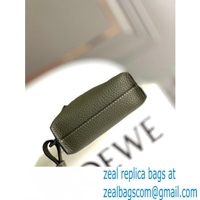 Loewe Vertical T Pocket Bag in grained calfskin Green 2022