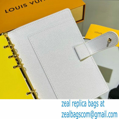Louis Vuitton Medium Ring Agenda Cover Damier Azur Canvas