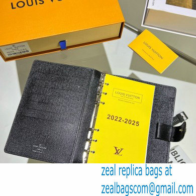 Louis Vuitton Medium Ring Agenda Cover Damier Graphite Canvas R20242