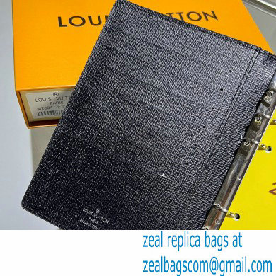 Louis Vuitton Medium Ring Agenda Cover Damier Graphite Canvas R20242