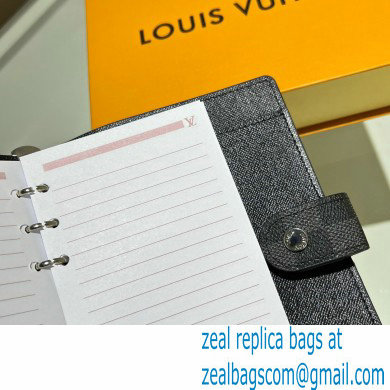 Louis Vuitton Medium Ring Agenda Cover Damier Graphite Canvas R20242 - Click Image to Close