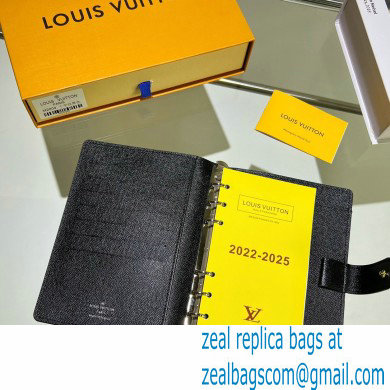 Louis Vuitton Medium Ring Agenda Cover Monogram Eclipse Canvas - Click Image to Close