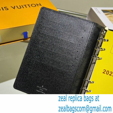 Louis Vuitton Medium Ring Agenda Cover Monogram Eclipse Canvas