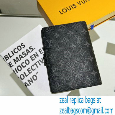 Louis Vuitton Medium Ring Agenda Cover Monogram Eclipse Canvas