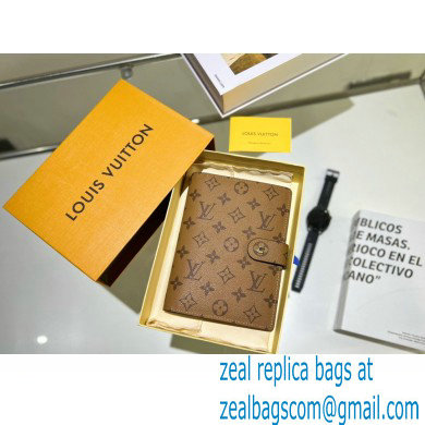 Louis Vuitton Medium Ring Agenda Cover Monogram Reverse Canvas