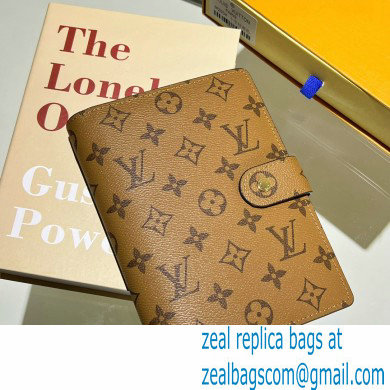 Louis Vuitton Medium Ring Agenda Cover Monogram Reverse Canvas