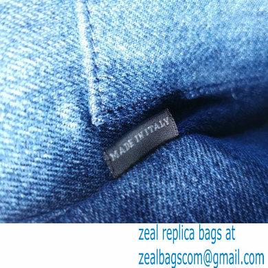 Miu Miu Matelasse denim handbag 5BA220 Blue - Click Image to Close