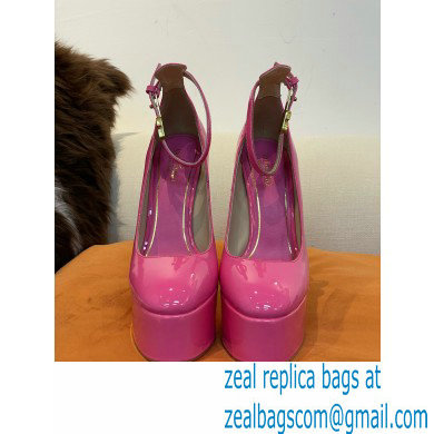 VALENTINO GARAVANI TAN-GO PLATFORM PUMP IN PATENT LEATHER 155 MM pink
