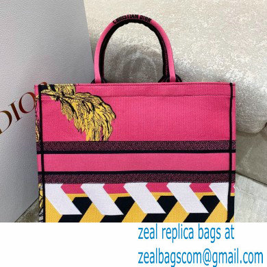 dior Multicolor Toile de Jouy Zoom Pop Embroidery large Book Tote