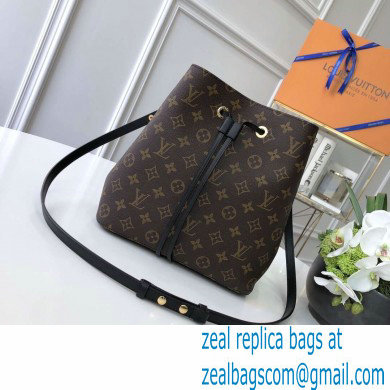 louis vuitton Monogram canvas NeoNoe MM bucket bag BLACK - Click Image to Close