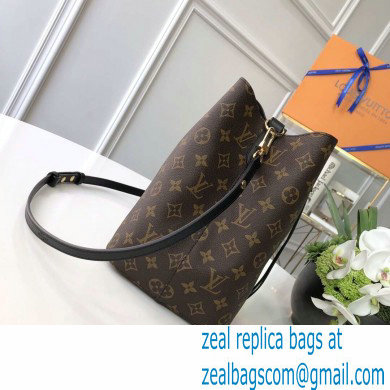 louis vuitton Monogram canvas NeoNoe MM bucket bag BLACK