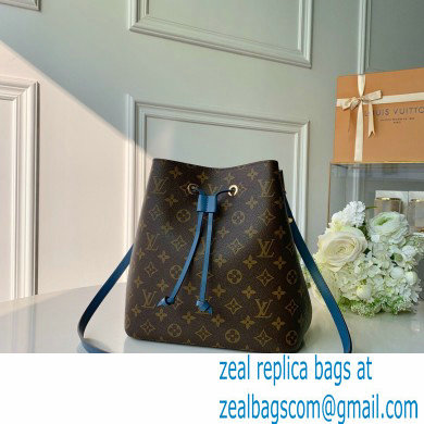 louis vuitton Monogram canvas NeoNoe MM bucket bag BLUE - Click Image to Close