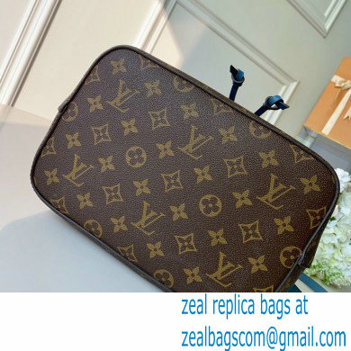 louis vuitton Monogram canvas NeoNoe MM bucket bag BLUE