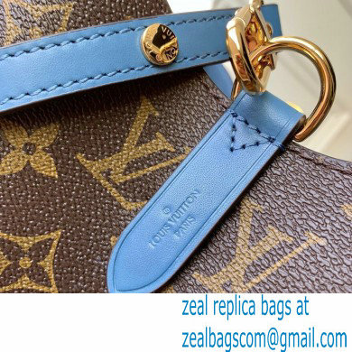 louis vuitton Monogram canvas NeoNoe MM bucket bag BLUE