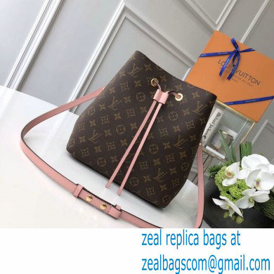 louis vuitton Monogram canvas NeoNoe MM bucket bag PINK - Click Image to Close