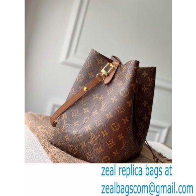 louis vuitton Monogram canvas NeoNoe MM bucket bag caramel - Click Image to Close