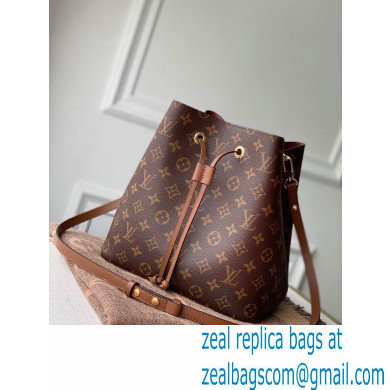 louis vuitton Monogram canvas NeoNoe MM bucket bag caramel - Click Image to Close