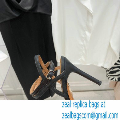 Aquazzura Heel 10cm Celeste Sandals Black 2022