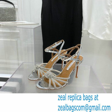 Aquazzura Heel 10cm Celeste Sandals Silver 2022