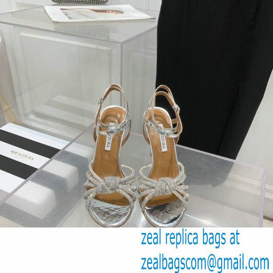 Aquazzura Heel 10cm Celeste Sandals Silver 2022