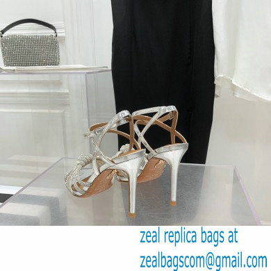 Aquazzura Heel 10cm Celeste Sandals Silver 2022