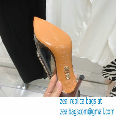 Aquazzura Heel 9.5cm Seduction Crystal PVC Pumps 01 2022
