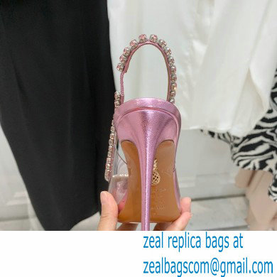 Aquazzura Heel 9.5cm Seduction Crystal PVC Pumps 02 2022