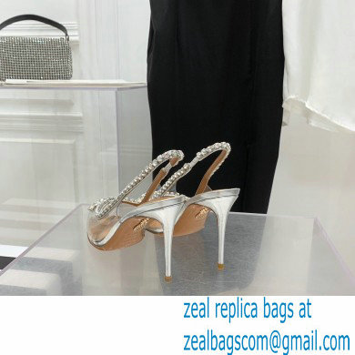 Aquazzura Heel 9.5cm Seduction Crystal PVC Pumps 03 2022