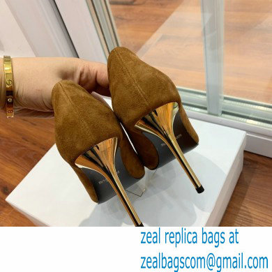 Balmain Heel 10.5cm Ruby pumps Suede Brown 2022