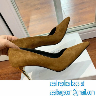 Balmain Heel 10.5cm Ruby pumps Suede Brown 2022