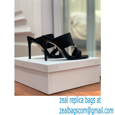 Balmain Heel 10.5cm Satin Paola Mules Black 2022